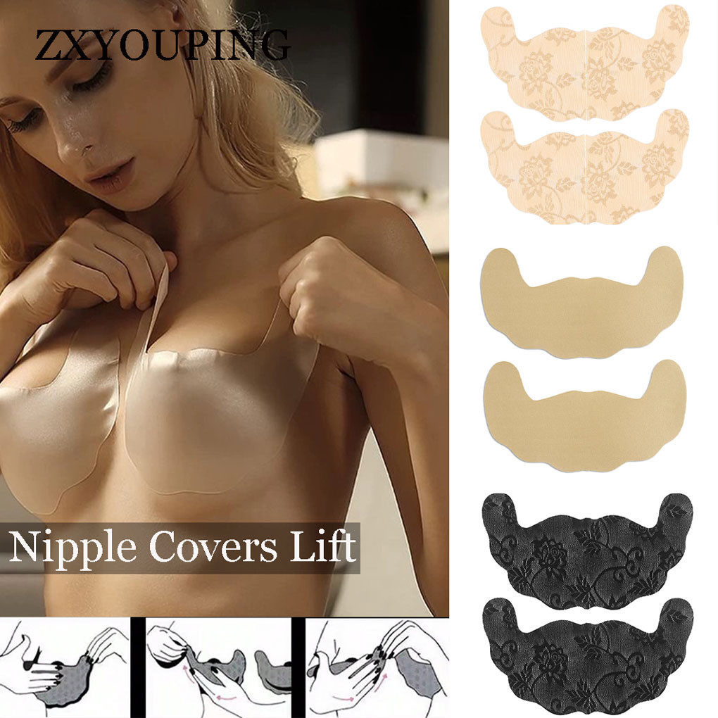 Silicone Bra Adhesive - Penutup renda puting, 5 pasang perekat