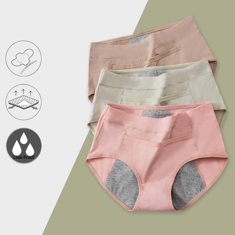 Seamless Underwear Women - Celana Dalam Katun Menstruasi Bocor Bukti