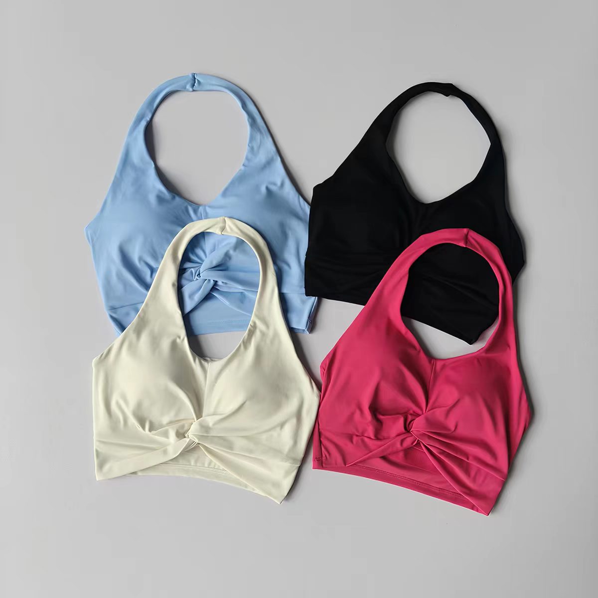 Push Up Bra Padded - Sport Bra Wanita Halter Neck Push