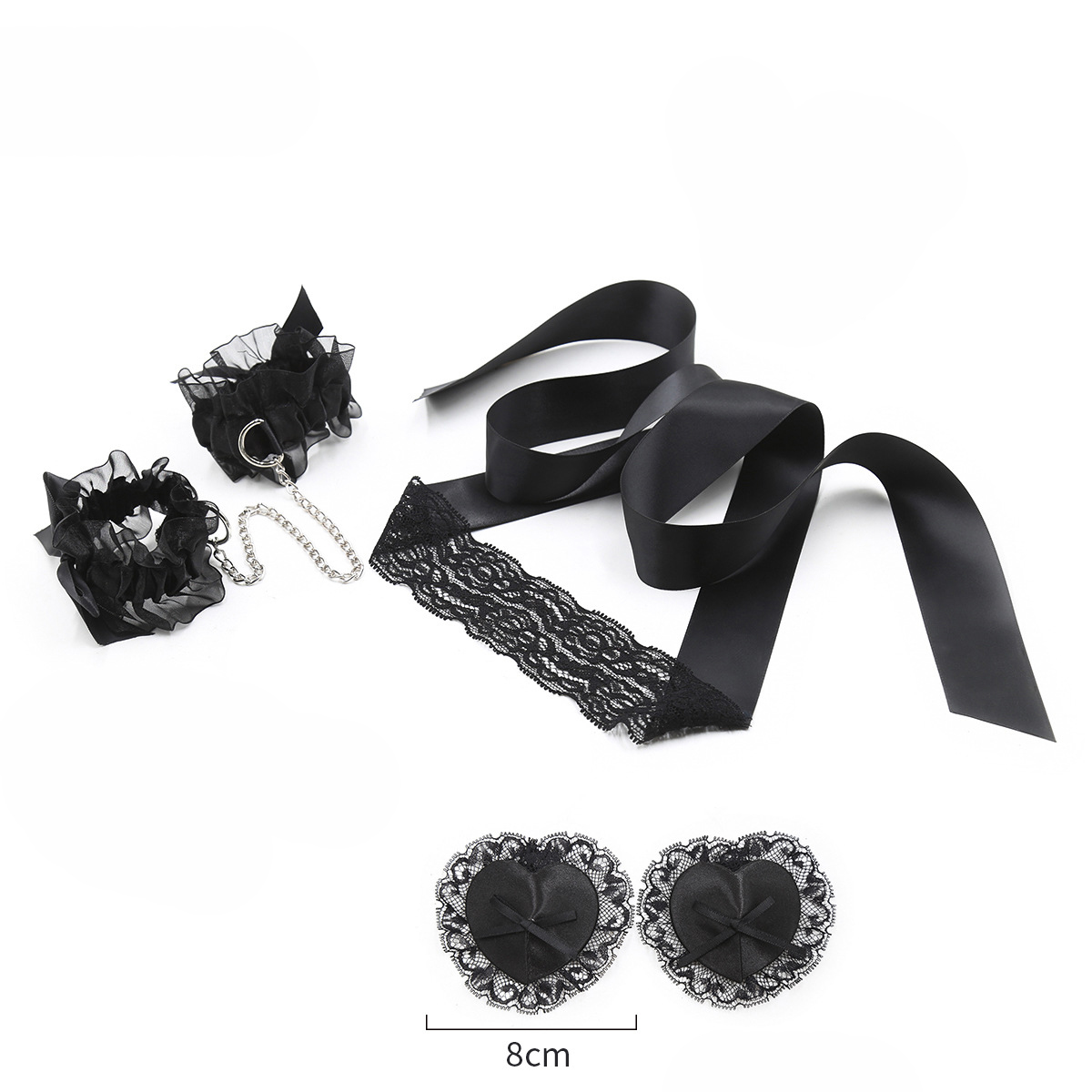Nipple Cover Pasties - Set Mainan Seks Renda, Borgol Dewasa,