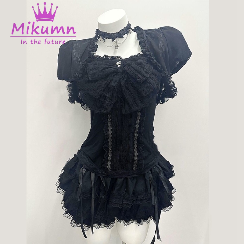 Cami Top Lace - Mikumn Gothic Lolita Set 3 Potong