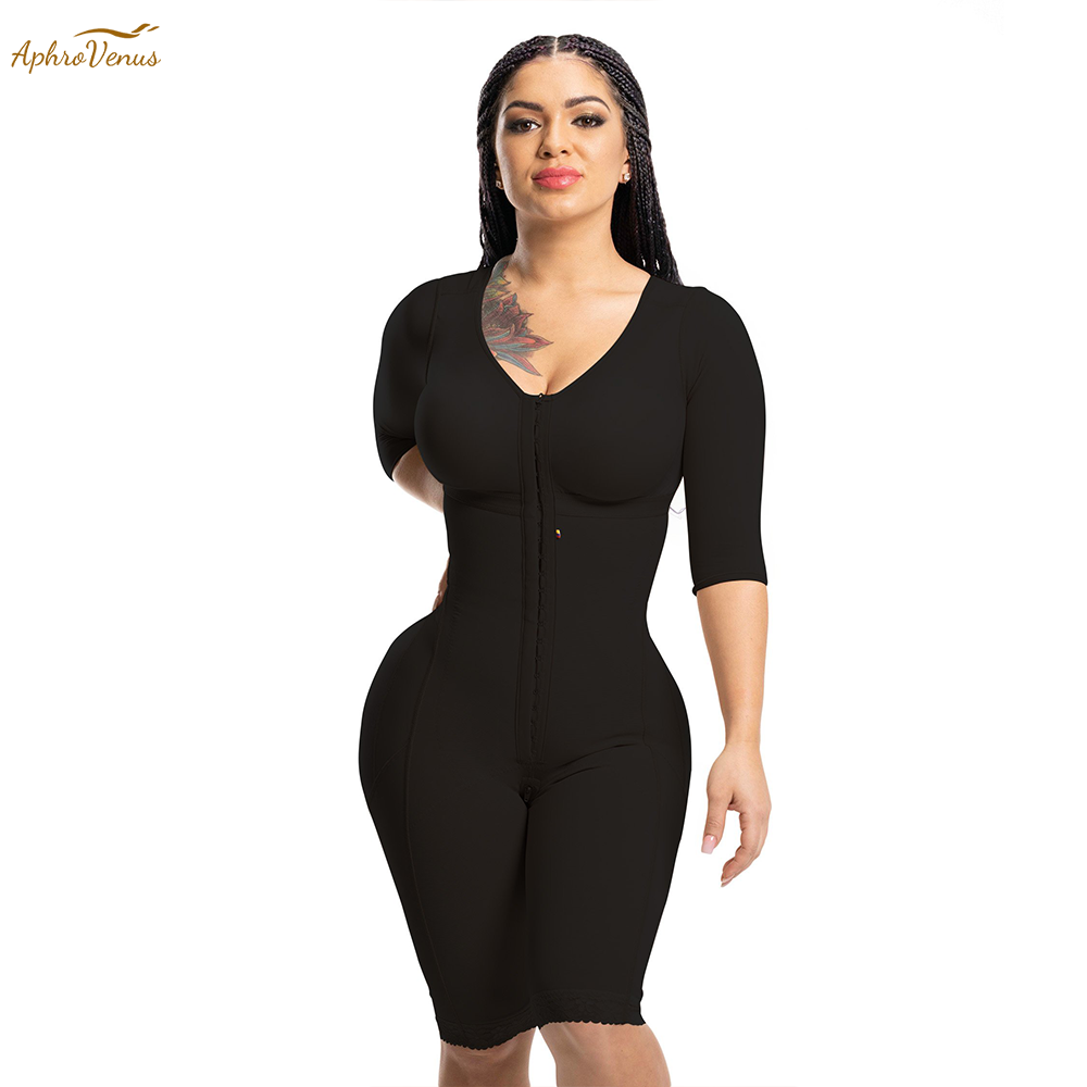 Shapewear Bodysuit Firm - Fajas Colombianas Lengan Panjang kompresi tinggi