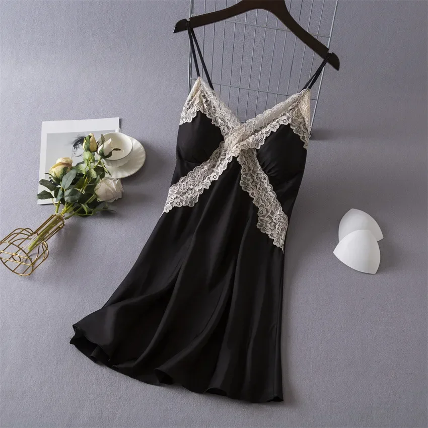 Babydoll Chemise Night - Pakaian Tidur Wanita Seksi Bahan Satin
