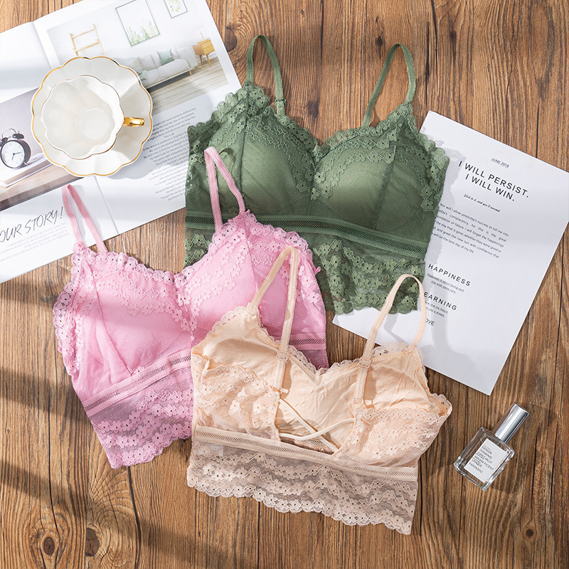 Strapless Bra Backless - Bra renda seksi 3D olahraga, Bra