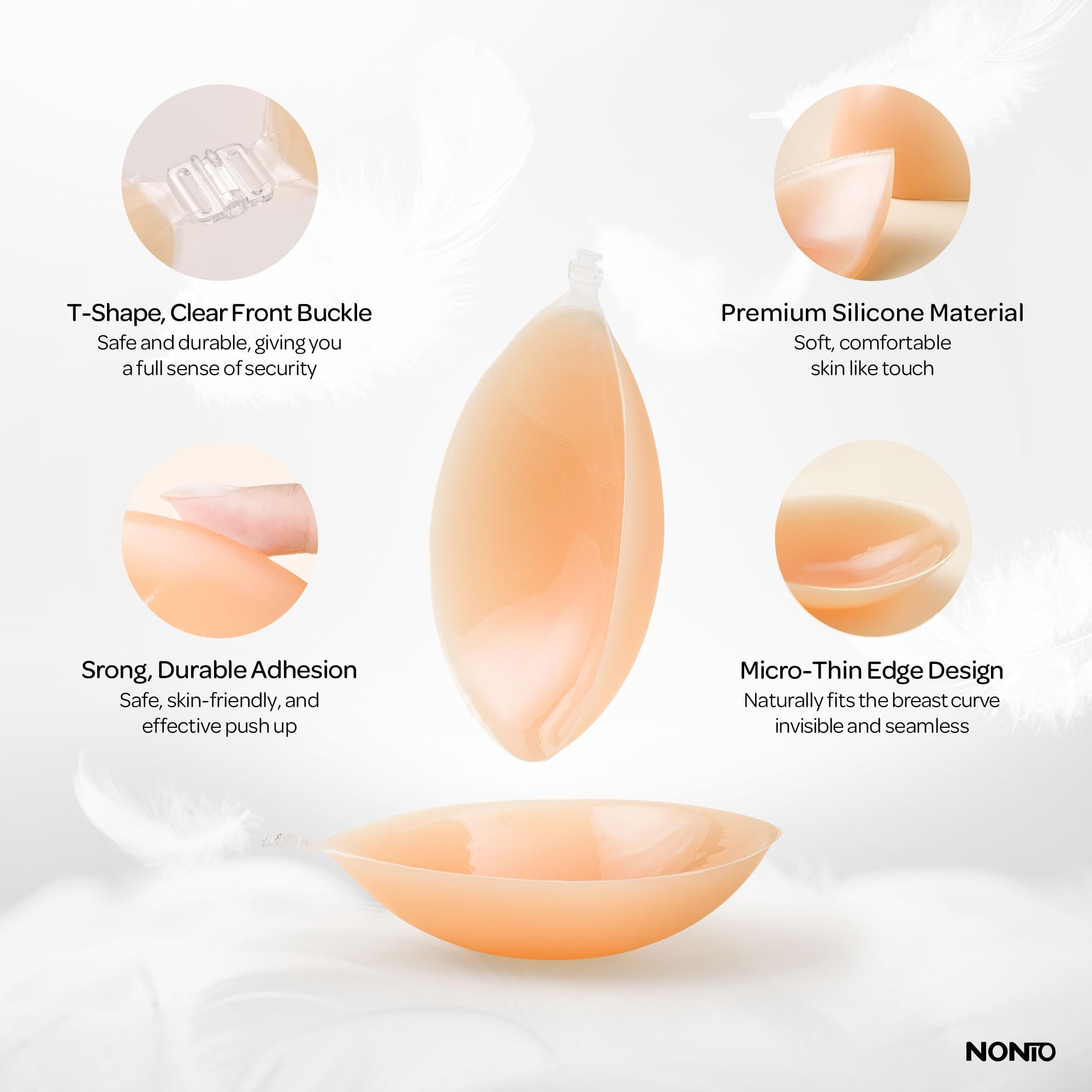 Bra Perekat Tanpa Tali, Lem Pe - Silicone Bra Adhesive ulasan dan harga