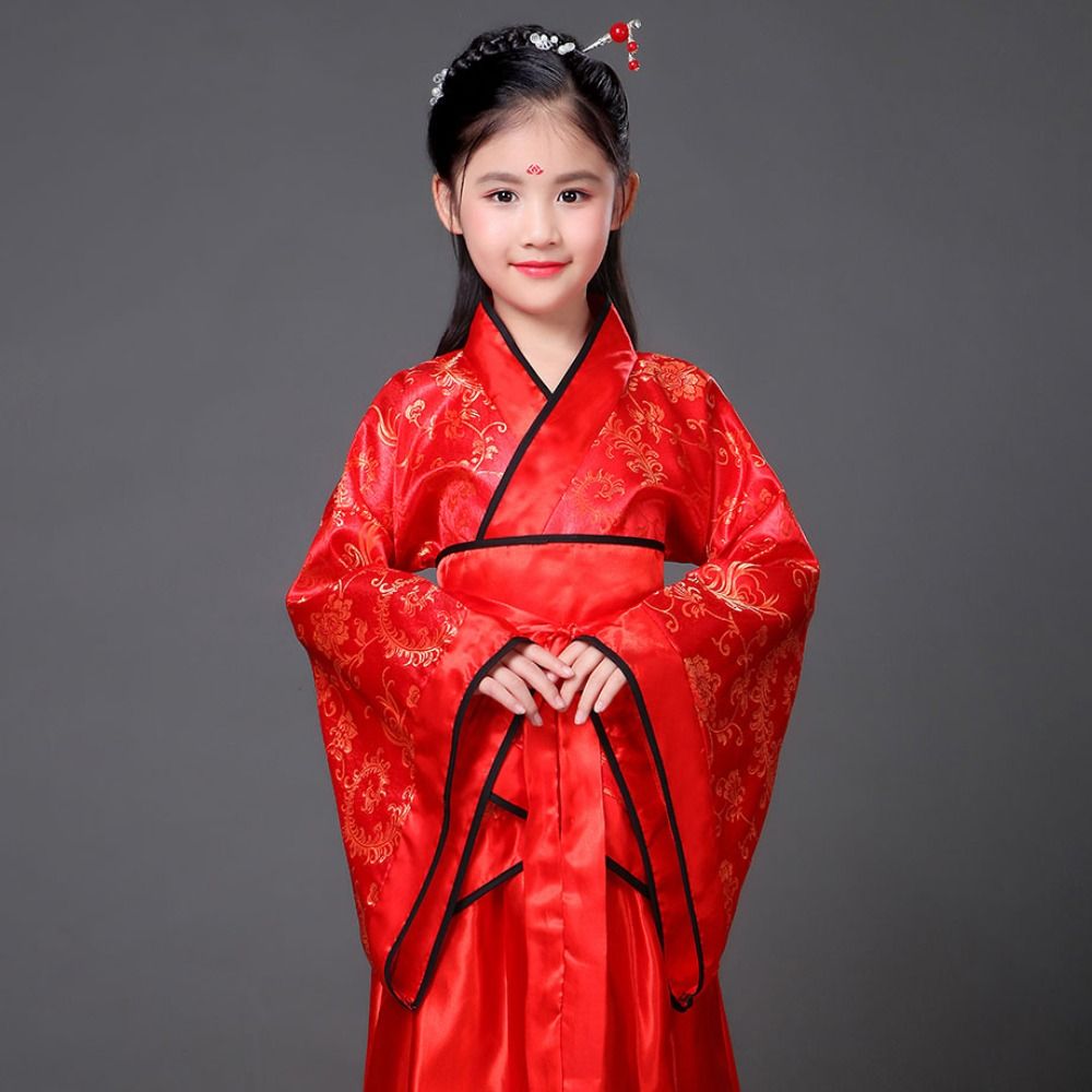 Kostum Kuno Anak-anak Etnis Mo - Robe Silk Women ulasan dan harga
