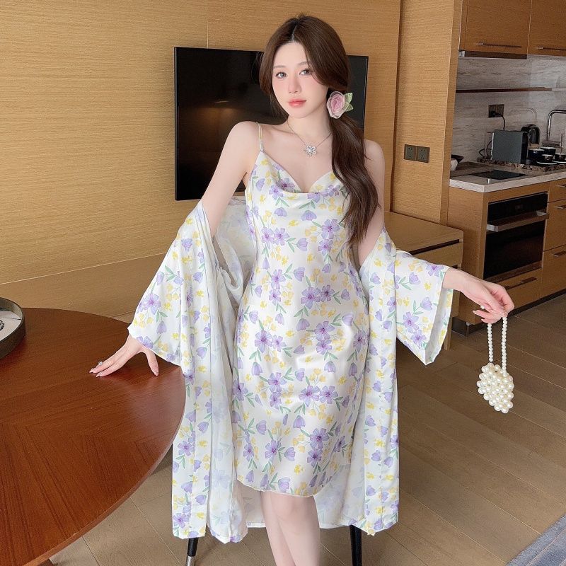 Set Dua Potong Rok Tali Belaka - Robe Silk Women ulasan dan harga
