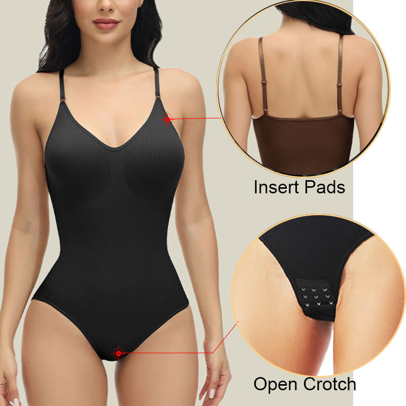 GUUDIA Bodysuit tali Spaghetti - Shapewear Bodysuit Firm ulasan dan harga