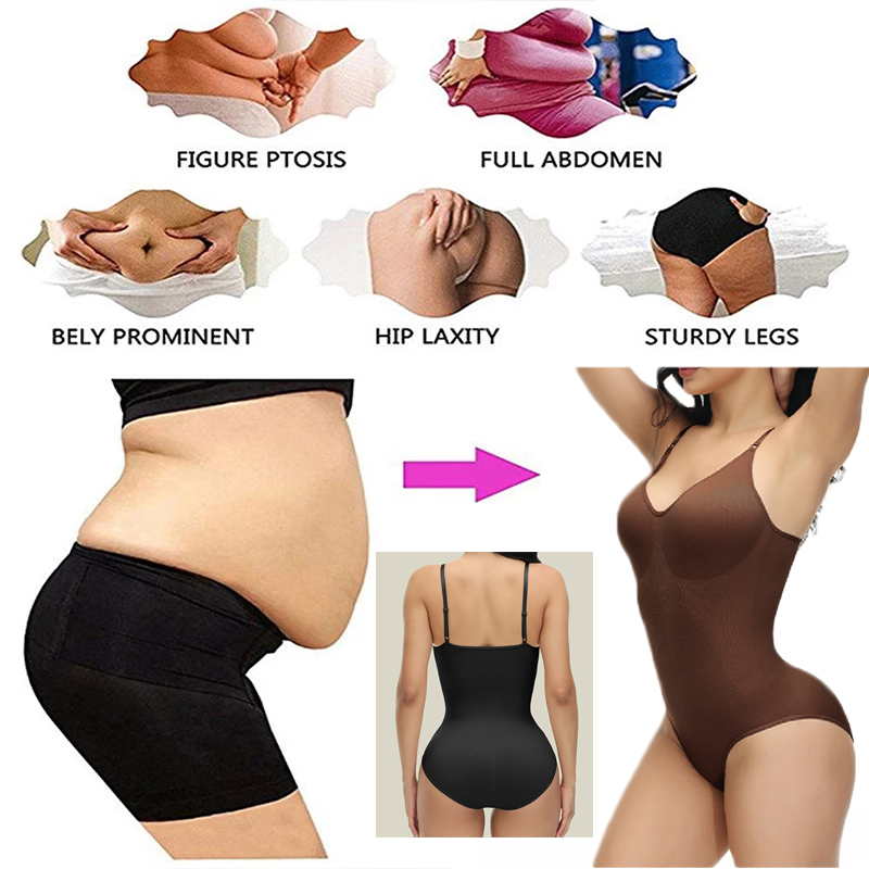 GUUDIA Bodysuit tali Spaghetti - Shapewear Bodysuit Firm ulasan dan harga