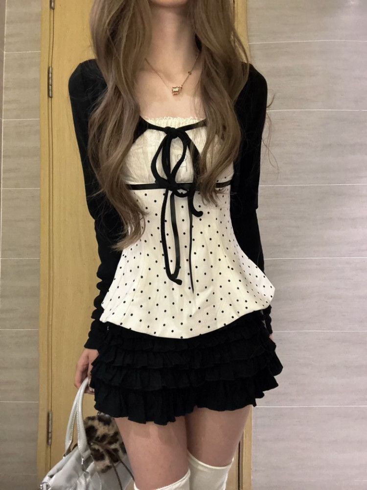 Set 3 Potong Pakaian Wanita da - Cami Top Lace ulasan dan harga
