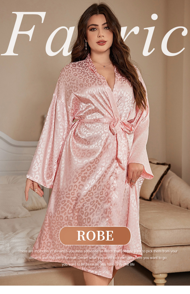 Piyama Jubah Ukuran Besar Wani - Robe Silk Women ulasan dan harga