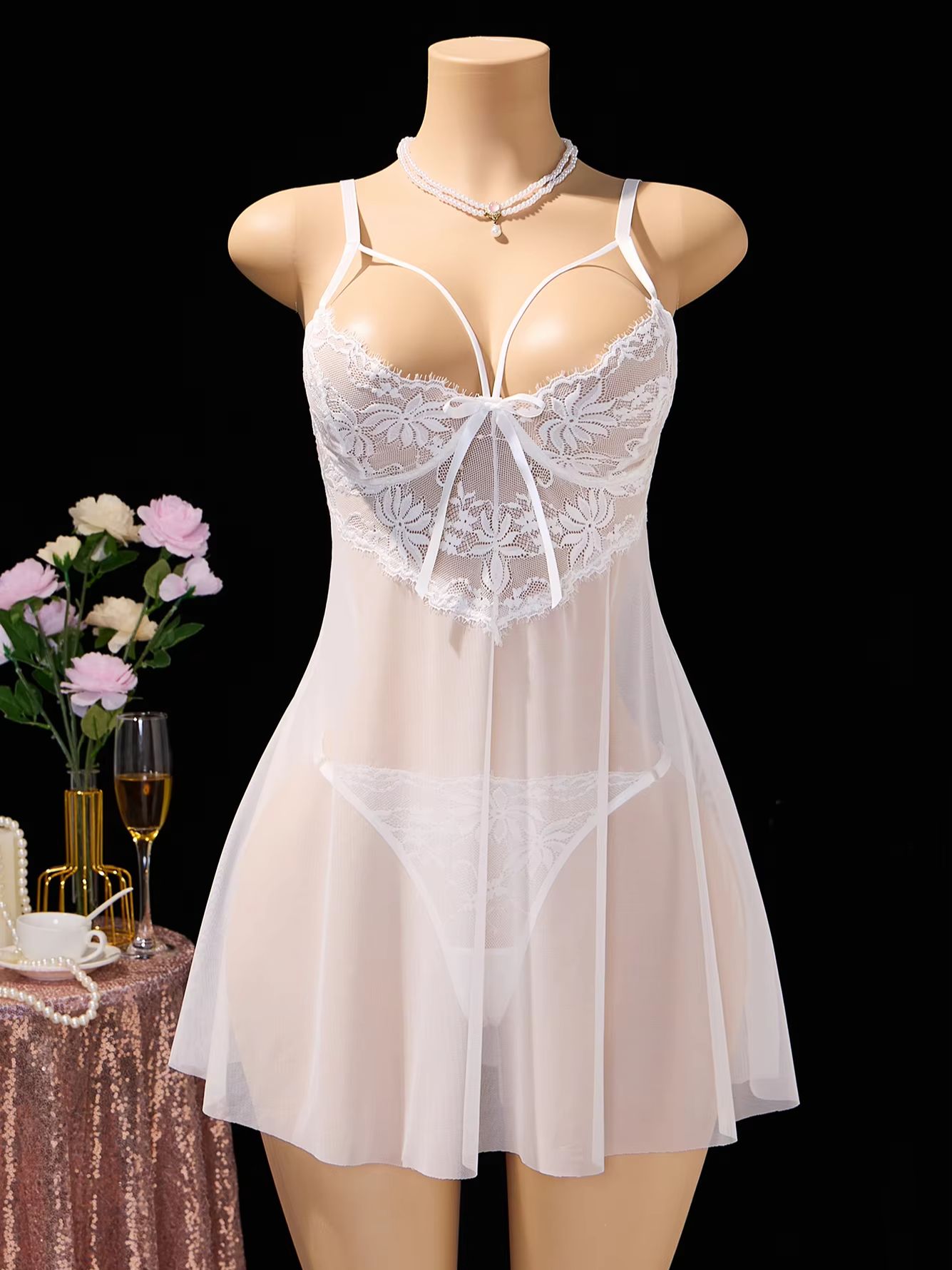Gaun Lingerie Babydoll Wanita  - Babydoll Chemise Night ulasan dan harga
