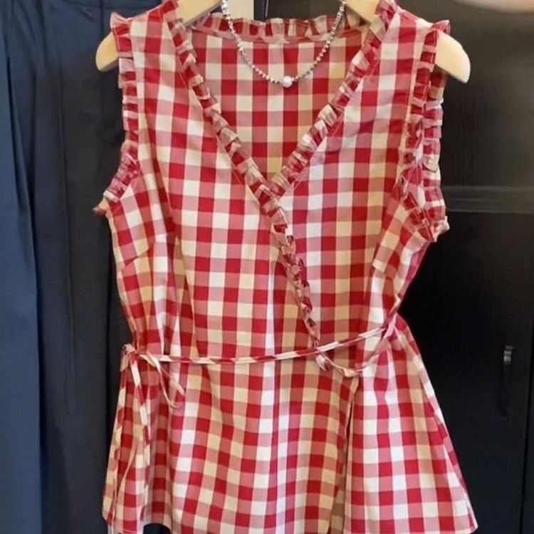 Rompi Tanpa Lengan Kotak-kotak - Corset Waist Cinch ulasan dan harga