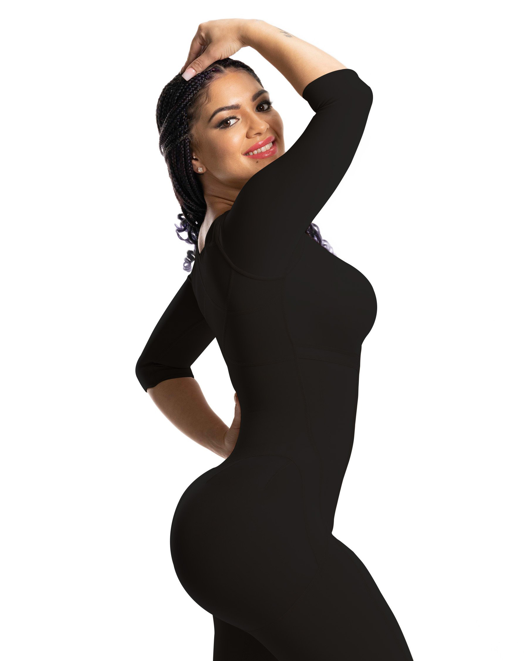 Fajas Colombianas Lengan Panja - Shapewear Bodysuit Firm ulasan dan harga