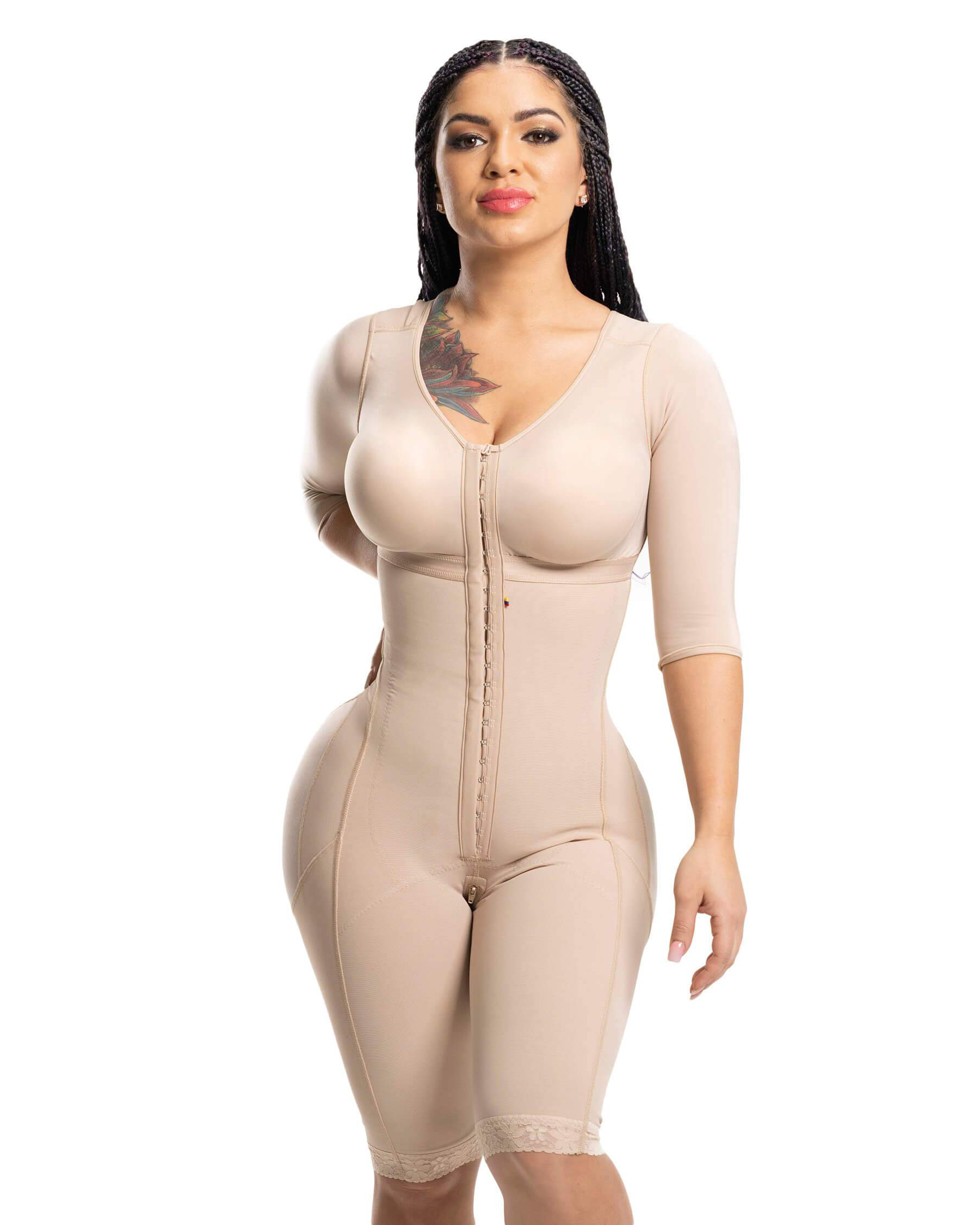 Fajas Colombianas Lengan Panja - Shapewear Bodysuit Firm ulasan dan harga