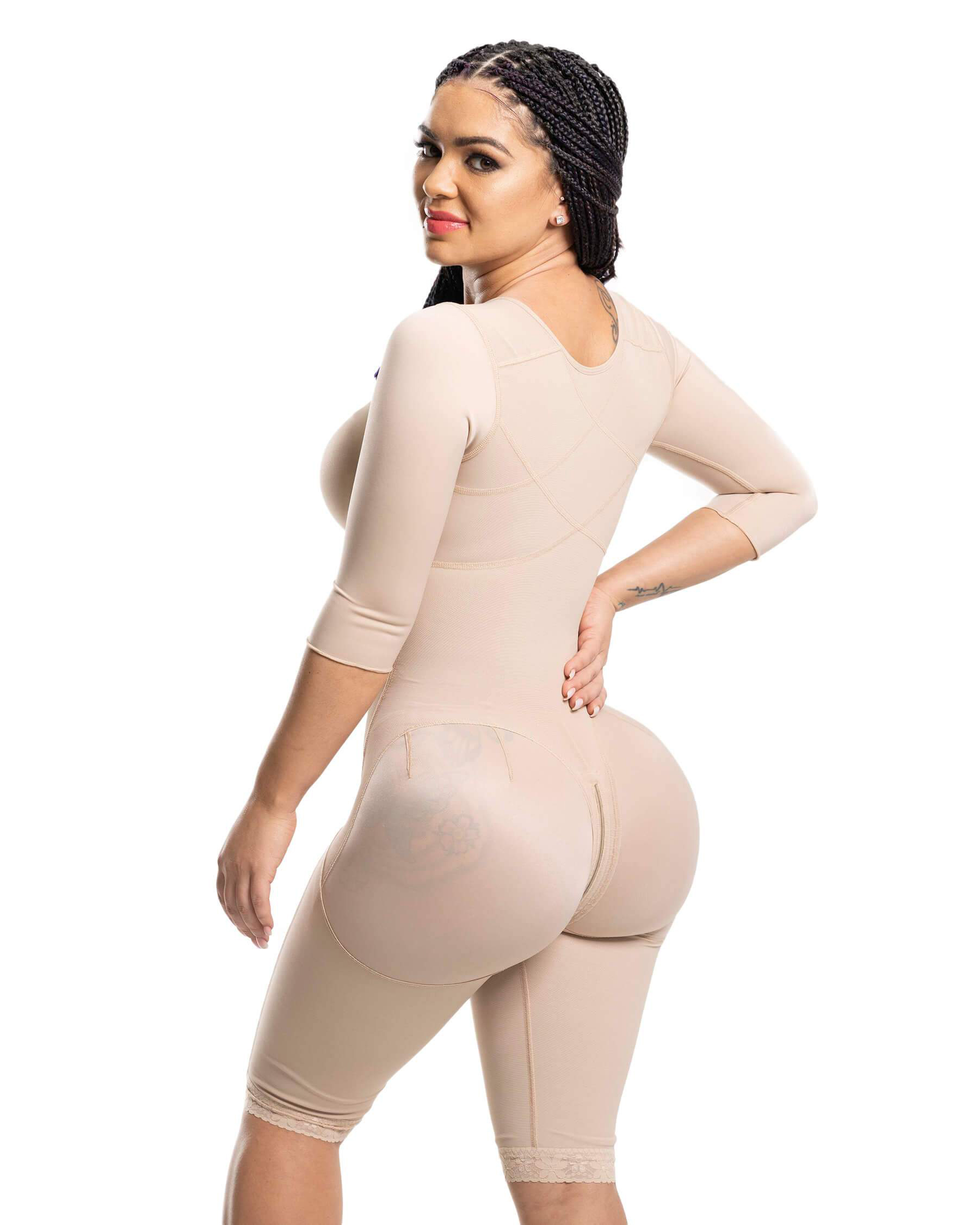 Fajas Colombianas Lengan Panja - Shapewear Bodysuit Firm ulasan dan harga