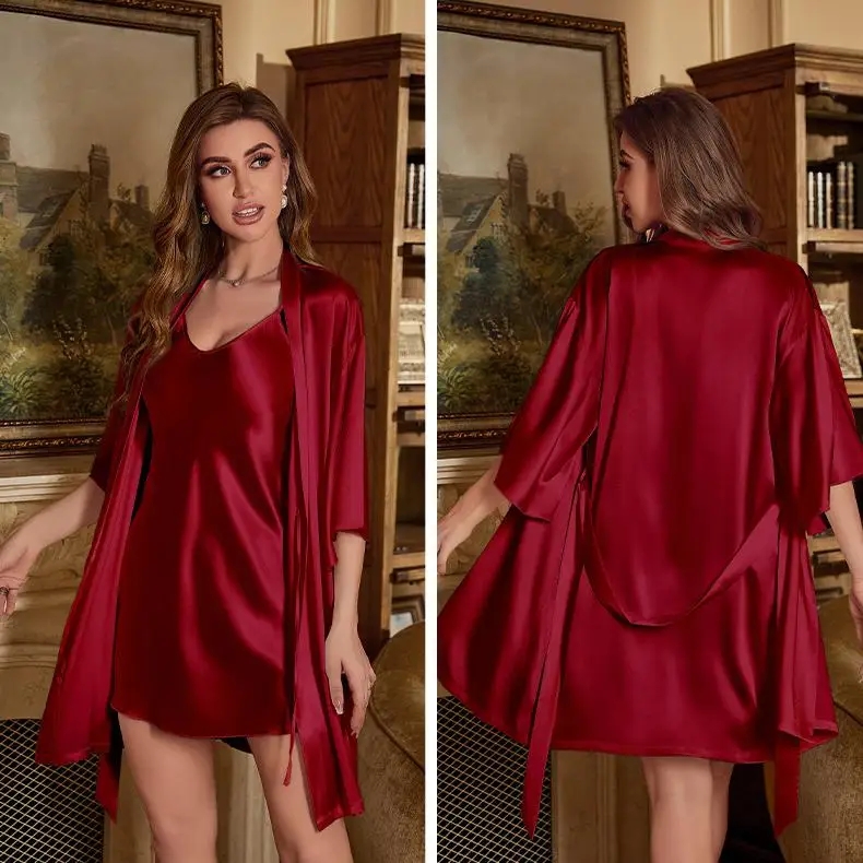 Setelan jubah mandi Rayon wani - Robe Silk Women ulasan dan harga