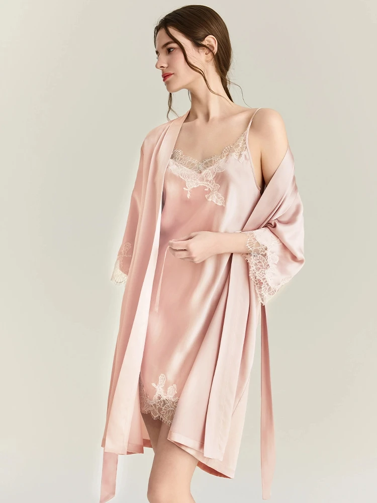 Setelan Gaun Kimono Sutra Mulb - Robe Silk Women ulasan dan harga
