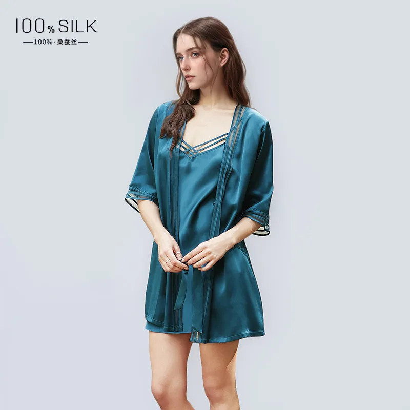 19MM 100% Jubah Sutra Murbei K - Robe Silk Women ulasan dan harga
