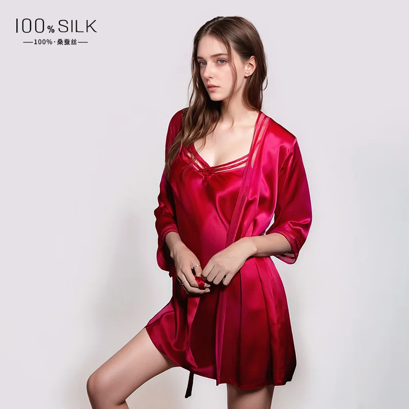 19MM 100% Jubah Sutra Murbei K - Robe Silk Women ulasan dan harga