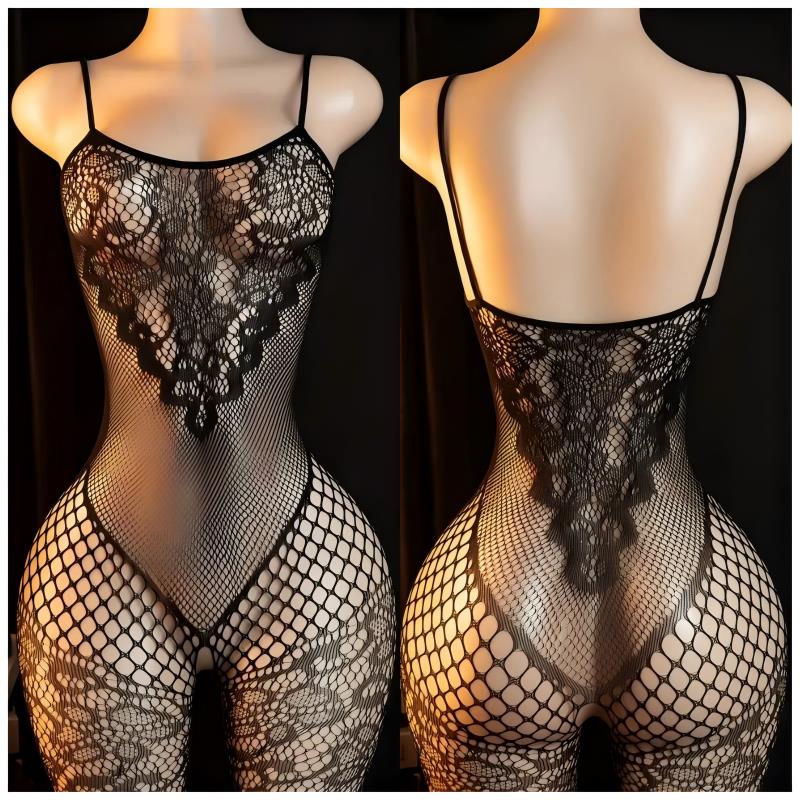 Set Lingerie Seksi untuk Wanit - Bodystocking Fishnet ulasan dan harga