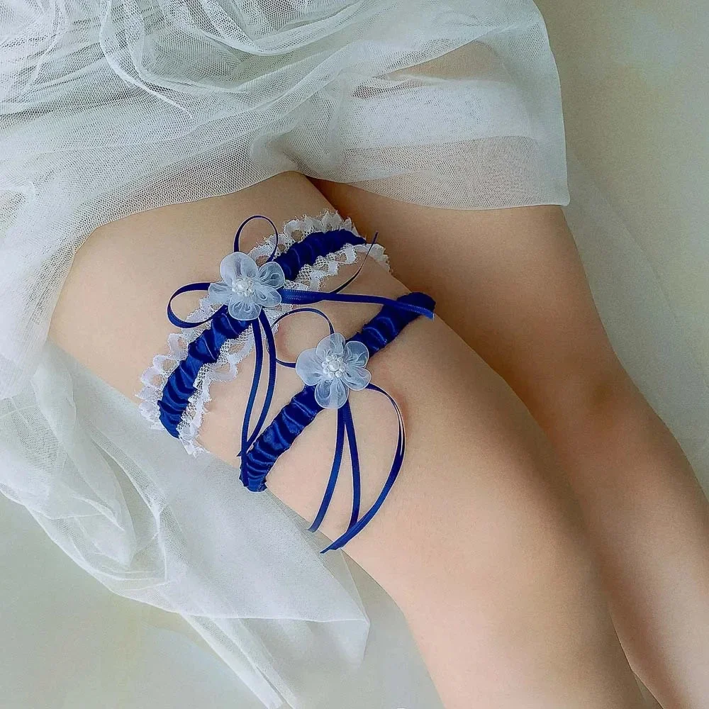 2pcs/Set Pita Satin Pengantin  - Garter Belt Set ulasan dan harga