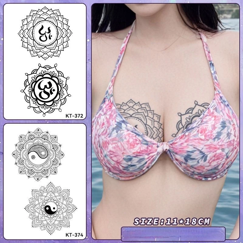 Tato Temporer Herbal Payudara  - Nipple Cover Pasties ulasan dan harga
