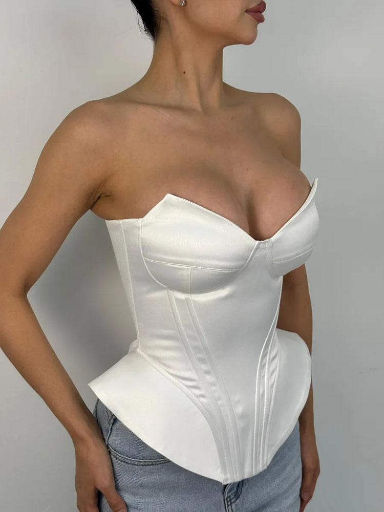 BKQU Korset Tanpa Tali Motif T - Corset Waist Cinch ulasan dan harga
